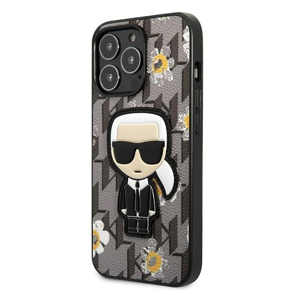 Karl Lagerfeld Flower Ikonik Karl dėklas iPhone 13 Pro / iPhone 13 – pilkas - Image 2