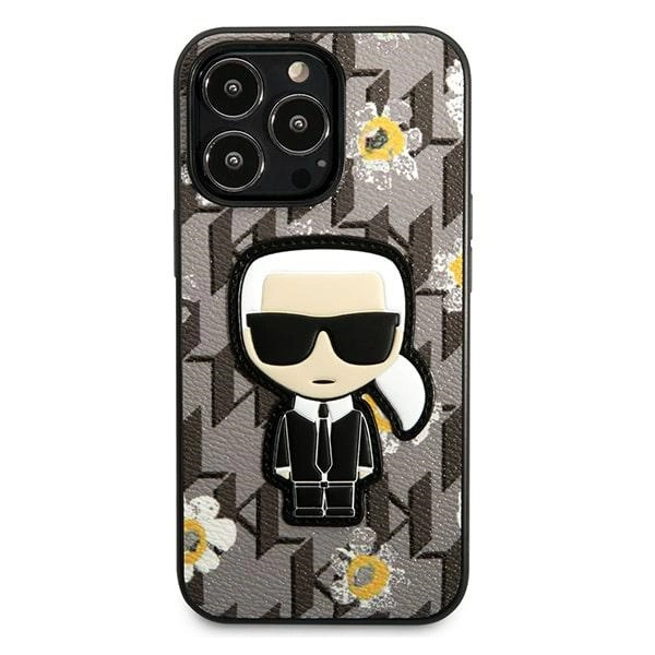 Karl Lagerfeld Flower Ikonik Karl dėklas iPhone 13 Pro / iPhone 13 – pilkas - Image 3