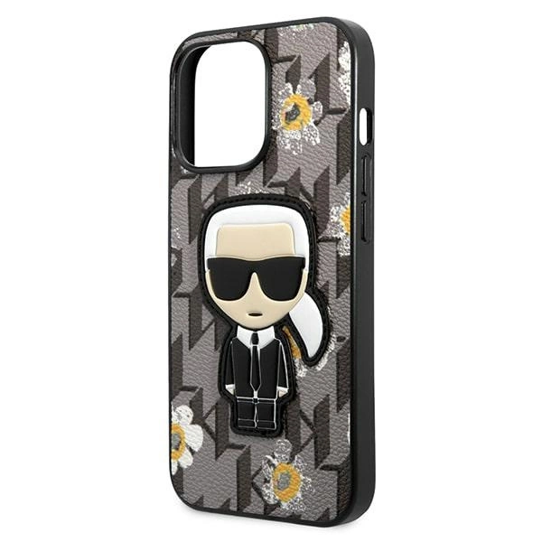 Karl Lagerfeld Flower Ikonik Karl dėklas iPhone 13 Pro / iPhone 13 – pilkas - Image 6