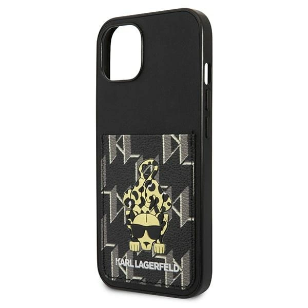 Karl Lagerfeld Karlimals Cardslot dėklas iPhone 13 – juodas - Image 6
