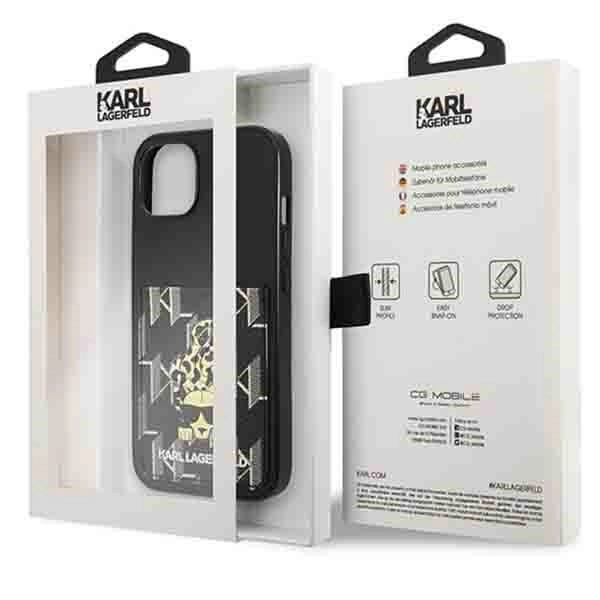 Karl Lagerfeld Karlimals Cardslot dėklas iPhone 13 – juodas - Image 8