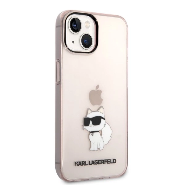 Karl Lagerfeld KLHCP14MHNCHTCP iPhone 14 Plus 6,7" – rožinis/rožinis kietas dėklas, Ikonik Choupette - Image 4