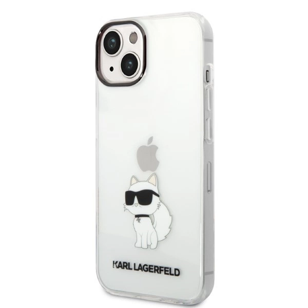 Karl Lagerfeld Ikonik Choupette dėklas iPhone 14 Plus – permatomas - Image 2