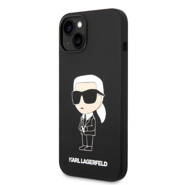 Karl Lagerfeld Silicone Ikonik dėklas iPhone 14 Plus – juodas - Image 2