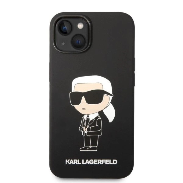 Karl Lagerfeld Silicone Ikonik dėklas iPhone 14 Plus – juodas - Image 3