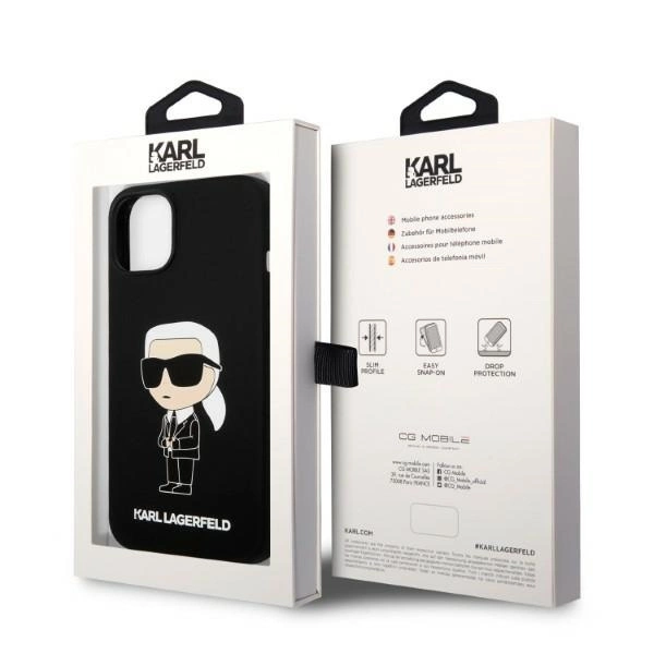 Karl Lagerfeld Silicone Ikonik dėklas iPhone 14 Plus – juodas - Image 8