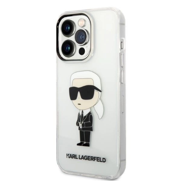 Karl Lagerfeld Ikonik Karl dėklas iPhone 14 Pro Max – permatomas - Image 2