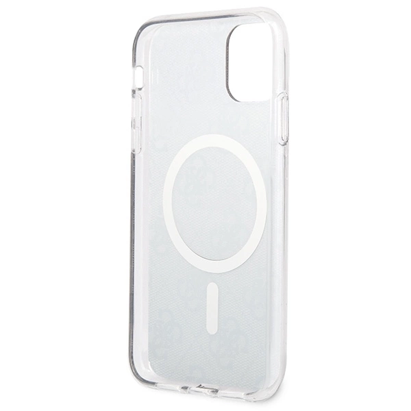 Rinkinys Guess GUBPN61H4EACSW Case+Charger iPhone 11 6,1" – rudas/rudas kietas dėklas, 4G Print MagSafe - Image 7
