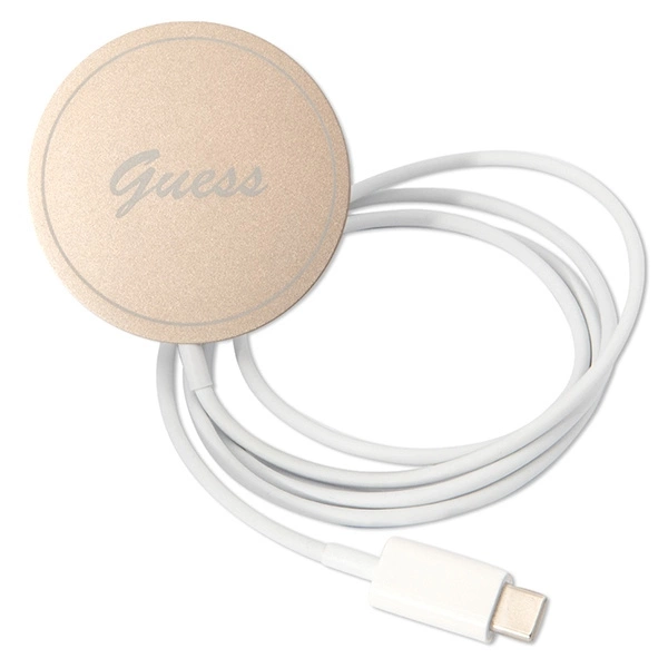 Rinkinys Guess GUBPN61H4EACSW Case+Charger iPhone 11 6,1" – rudas/rudas kietas dėklas, 4G Print MagSafe - Image 8
