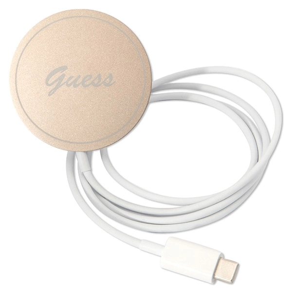 Rinkinys Guess GUBPP12MH4EACSW Case+Charger iPhone 12/12 Pro – rudas/rudas kietas dėklas, 4G Print MagSafe - Image 8