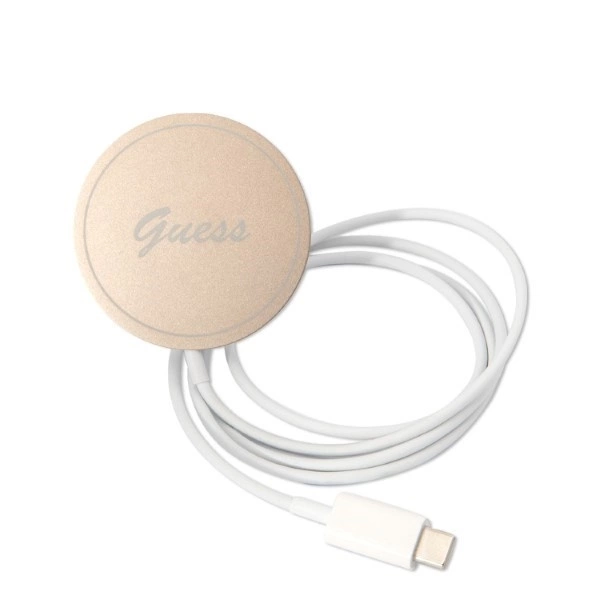 Rinkinys Guess GUBPP14XHMEACSK Case+Charger iPhone 14 Pro Max 6,7" – juodas/juodas kietas dėklas, Marble MagSafe - Image 8