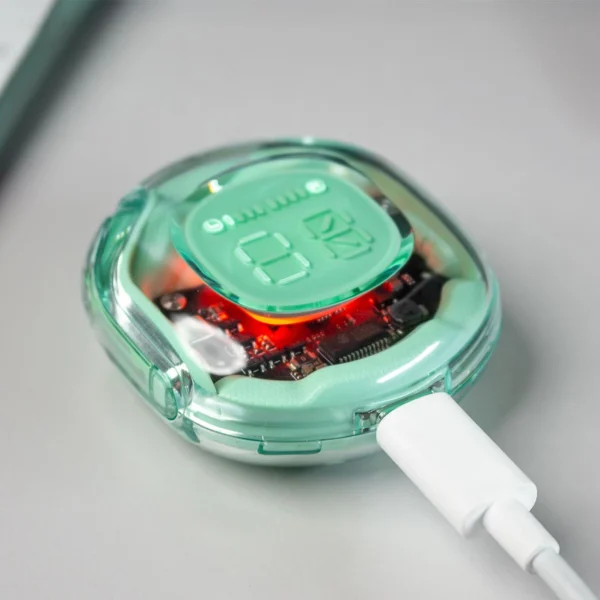 Acefast T8 TWS Bluetooth bevielės ausinės – baltos - Image 7