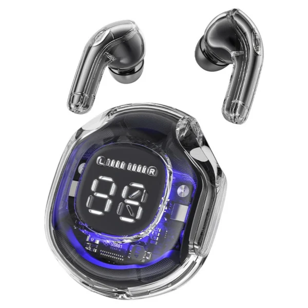 Acefast T8 TWS Bluetooth bevielės ausinės – baltos - Image 13