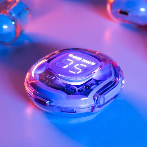 Acefast T8 TWS Bluetooth bevielės ausinės – šviesiai mėlynos - Image 3