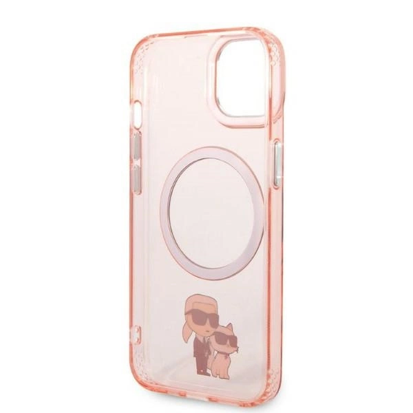 Karl Lagerfeld KLHMP14SHNKCIP iPhone 14 6,1" – rožinis/rožinis kietas dėklas, Iconic Karl & Choupette Magsafe - Image 7