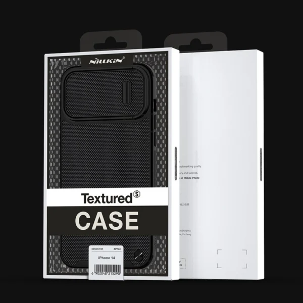 Nillkin Textured S dėklas iPhone 14 – apsauginis, su kameros dangčiu, žalias - Image 5