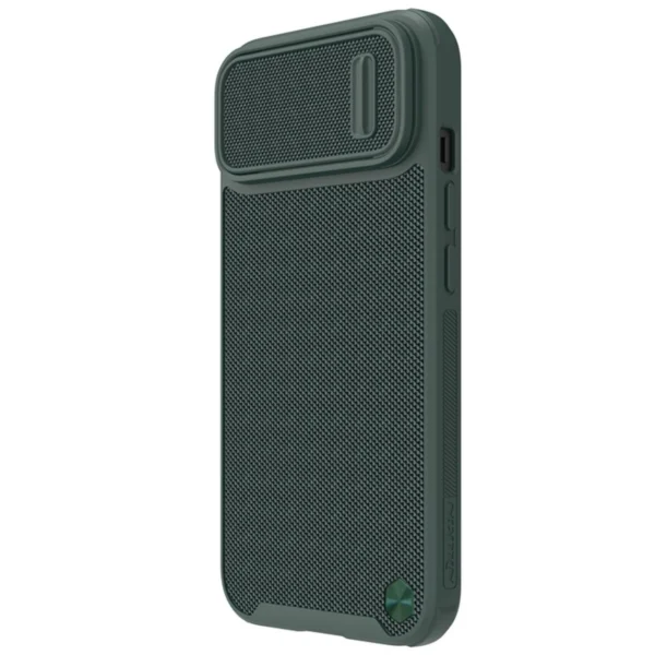 Nillkin Textured S dėklas iPhone 14 – apsauginis, su kameros dangčiu, žalias - Image 2