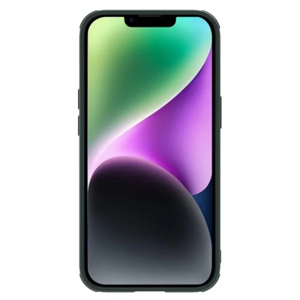 Nillkin Textured S dėklas iPhone 14 – apsauginis, su kameros dangčiu, žalias - Image 4