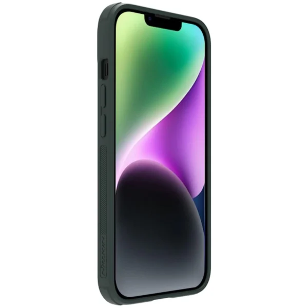 Nillkin Textured S dėklas iPhone 14 – apsauginis, su kameros dangčiu, žalias - Image 6