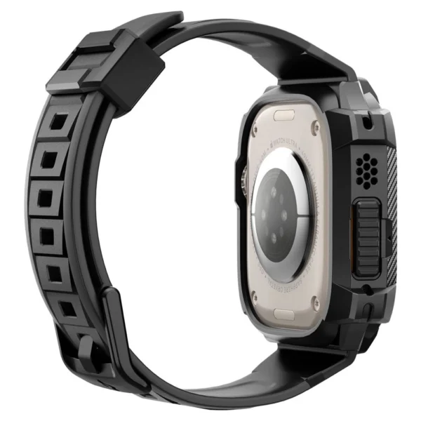 Spigen Rugged Armor Pro Apple Watch Ultra (49mm) laikiklis – juodas - Image 13