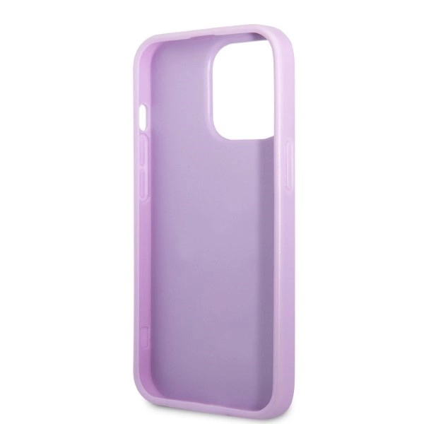 Guess GUHCP13LPS4MU iPhone 13 Pro / 13 6,1" – violetinis/violetinis kietas dėklas, Saffiano 4G Small Metal Logo - Image 7