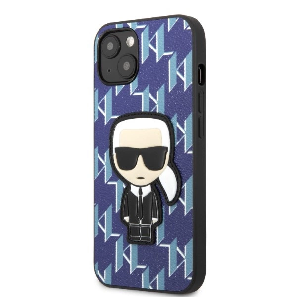 Karl Lagerfeld KLHCP13MPMNIKBL iPhone 13 6,1" – mėlynas/mėlynas kietas dėklas, Monogram Ikonik Patch - Image 2
