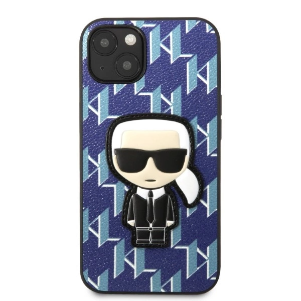 Karl Lagerfeld KLHCP13MPMNIKBL iPhone 13 6,1" – mėlynas/mėlynas kietas dėklas, Monogram Ikonik Patch - Image 3