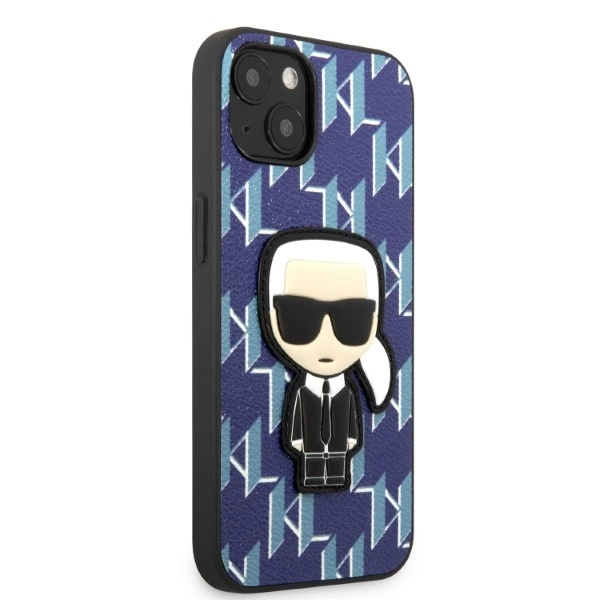 Karl Lagerfeld KLHCP13MPMNIKBL iPhone 13 6,1" – mėlynas/mėlynas kietas dėklas, Monogram Ikonik Patch - Image 4