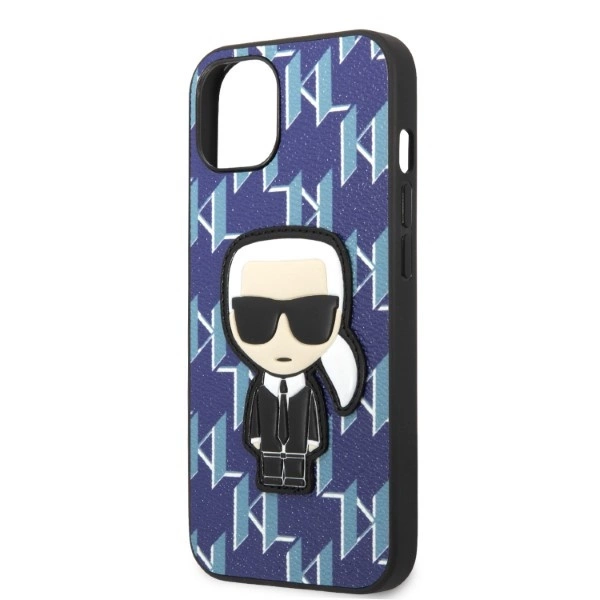 Karl Lagerfeld KLHCP13MPMNIKBL iPhone 13 6,1" – mėlynas/mėlynas kietas dėklas, Monogram Ikonik Patch - Image 6