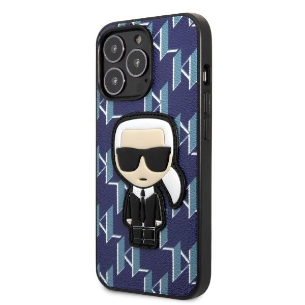 Karl Lagerfeld KLHCP13XPMNIKBL iPhone 13 Pro Max 6,7" – mėlynas/mėlynas kietas dėklas, Monogram Ikonik Patch - Image 2