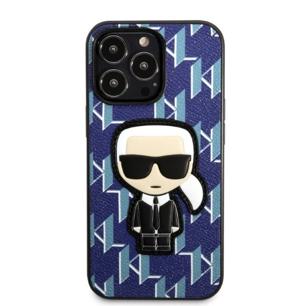 Karl Lagerfeld KLHCP13XPMNIKBL iPhone 13 Pro Max 6,7" – mėlynas/mėlynas kietas dėklas, Monogram Ikonik Patch - Image 3