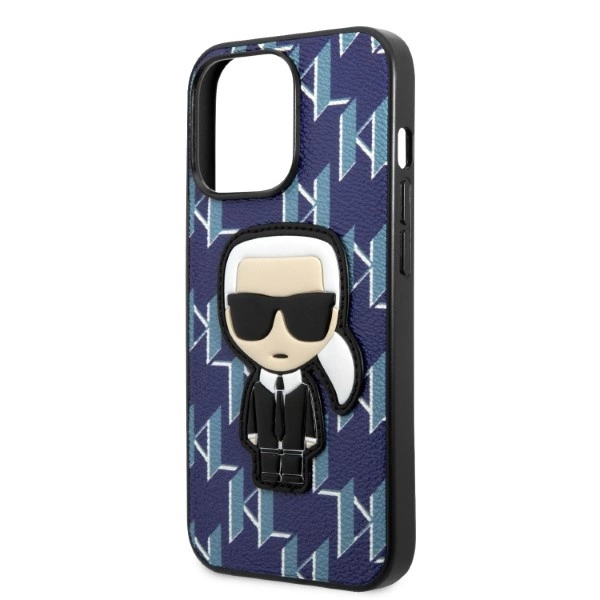 Karl Lagerfeld KLHCP13XPMNIKBL iPhone 13 Pro Max 6,7" – mėlynas/mėlynas kietas dėklas, Monogram Ikonik Patch - Image 6