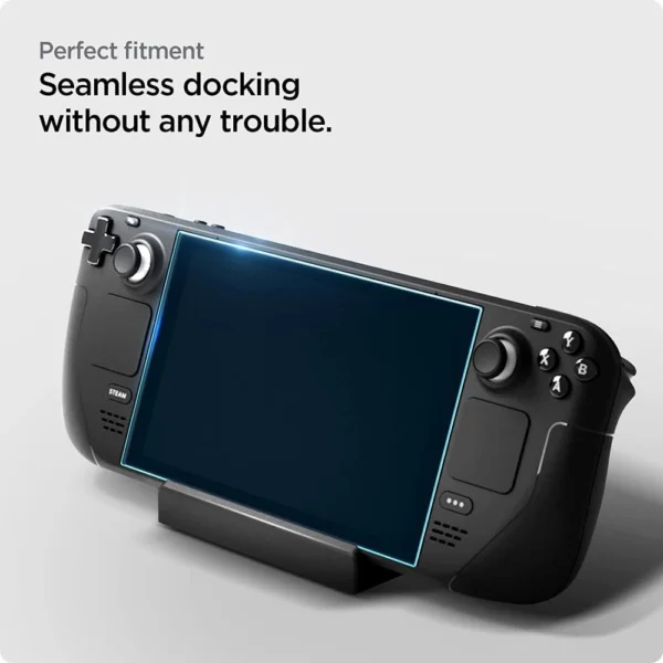 Spigen Glas.tR EZ Fit apsauginis stiklas Steam Deck - Image 3
