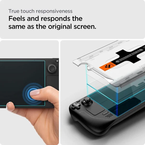 Spigen Glas.tR EZ Fit apsauginis stiklas Steam Deck - Image 6