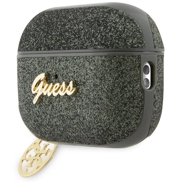 Guess GUAP2GLGSHA AirPods Pro 2 dėklas – žalias/kakio, Glitter Flake 4G Charm - Image 3