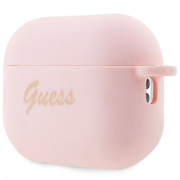 Guess GUAP2LSCHSP AirPods Pro 2 dėklas – rožinis/rožinis, Silicone Charm Heart Collection - Image 3