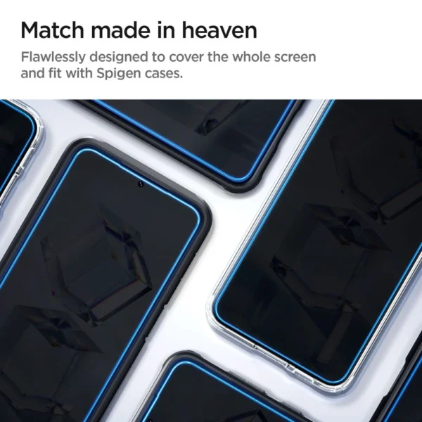 Spigen Glas.tR EZ Fit apsauginis stiklas Samsung Galaxy S23+ – 2 vnt. - Image 8