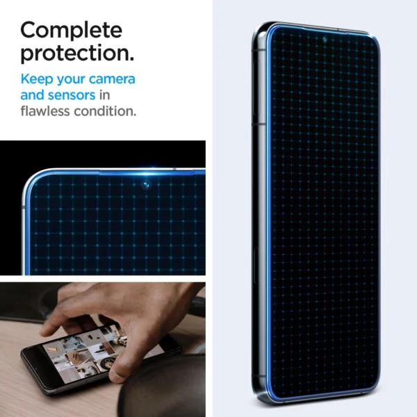 Spigen Glas.tR EZ Fit apsauginis stiklas Samsung Galaxy S23+ – 2 vnt. - Image 9
