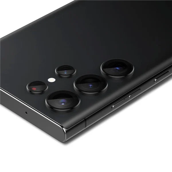 Spigen Glas.tR EZ Fit Optik Camera Protector Samsung Galaxy S23 Ultra – juodas, 2 vnt. - Image 9