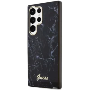 Guess GUHCS23LPCUMAK S23 Ultra S918 black/black hardcase Marble