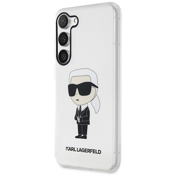 Karl Lagerfeld KLHCS23SHNIKTCT S23 S911 – permatomas kietas dėklas, Ikonik Karl Lagerfeld - Image 2