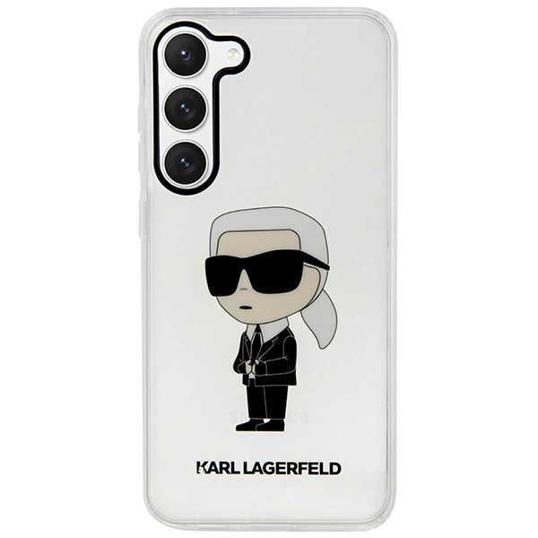 Karl Lagerfeld KLHCS23SHNIKTCT S23 S911 – permatomas kietas dėklas, Ikonik Karl Lagerfeld - Image 3