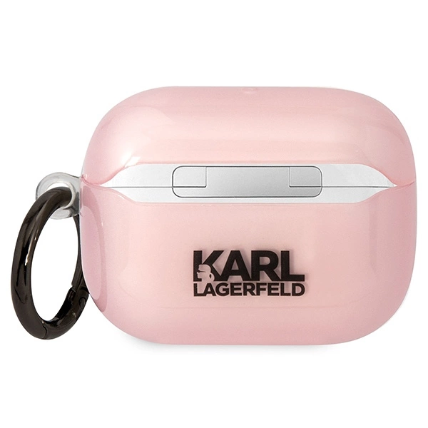 Karl Lagerfeld KLAPHNCHTCP dėklas AirPods Pro – rožinis/rožinis, Ikonik Choupette - Image 2