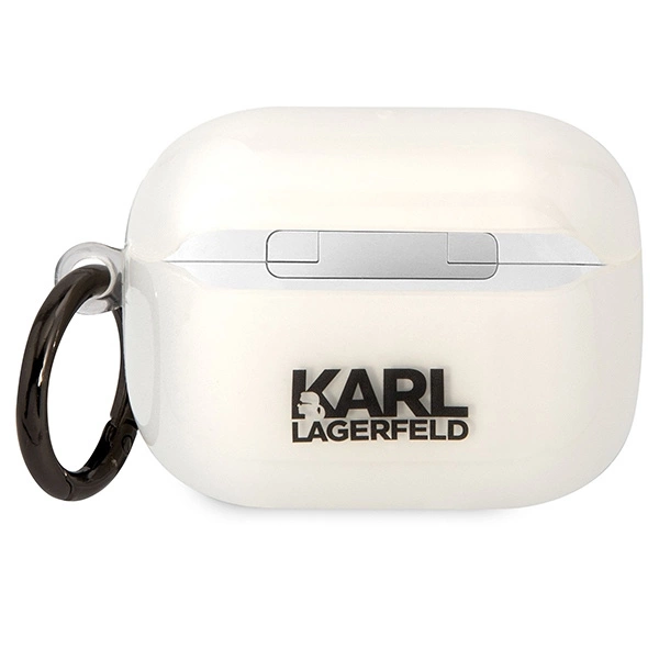 Karl Lagerfeld KLAPHNIKTCT dėklas AirPods Pro – permatomas, Karl’s Head - Image 2