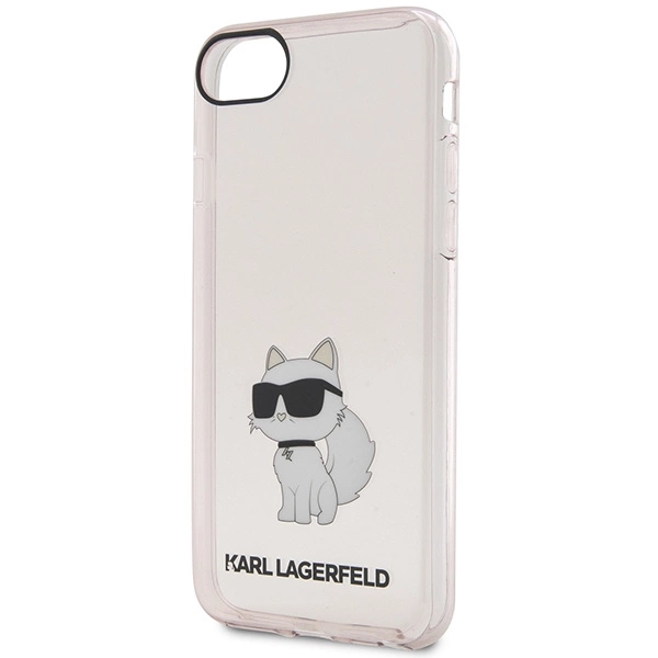 Karl Lagerfeld KLHCI8HNCHTCP dėklas iPhone 7/8/SE 2020 / SE 2022 – rožinis/rožinis, kietas, Ikonik Choupette - Image 3