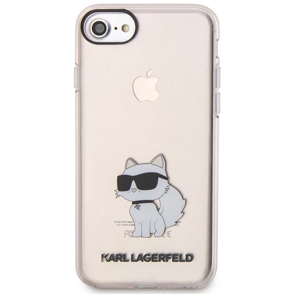 Karl Lagerfeld KLHCI8HNCHTCP dėklas iPhone 7/8/SE 2020 / SE 2022 – rožinis/rožinis, kietas, Ikonik Choupette - Image 5