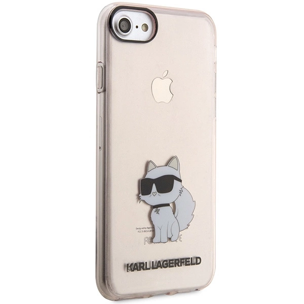 Karl Lagerfeld KLHCI8HNCHTCP dėklas iPhone 7/8/SE 2020 / SE 2022 – rožinis/rožinis, kietas, Ikonik Choupette - Image 6