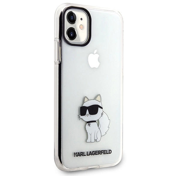 Karl Lagerfeld dėklas iPhone 11 / XR – Ikonik Choupette serija, permatomas - Image 18