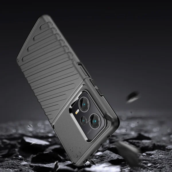 Thunder Case dėklas Xiaomi Redmi Note 12 Pro+ – silikoninis Armor, juodas - Image 3