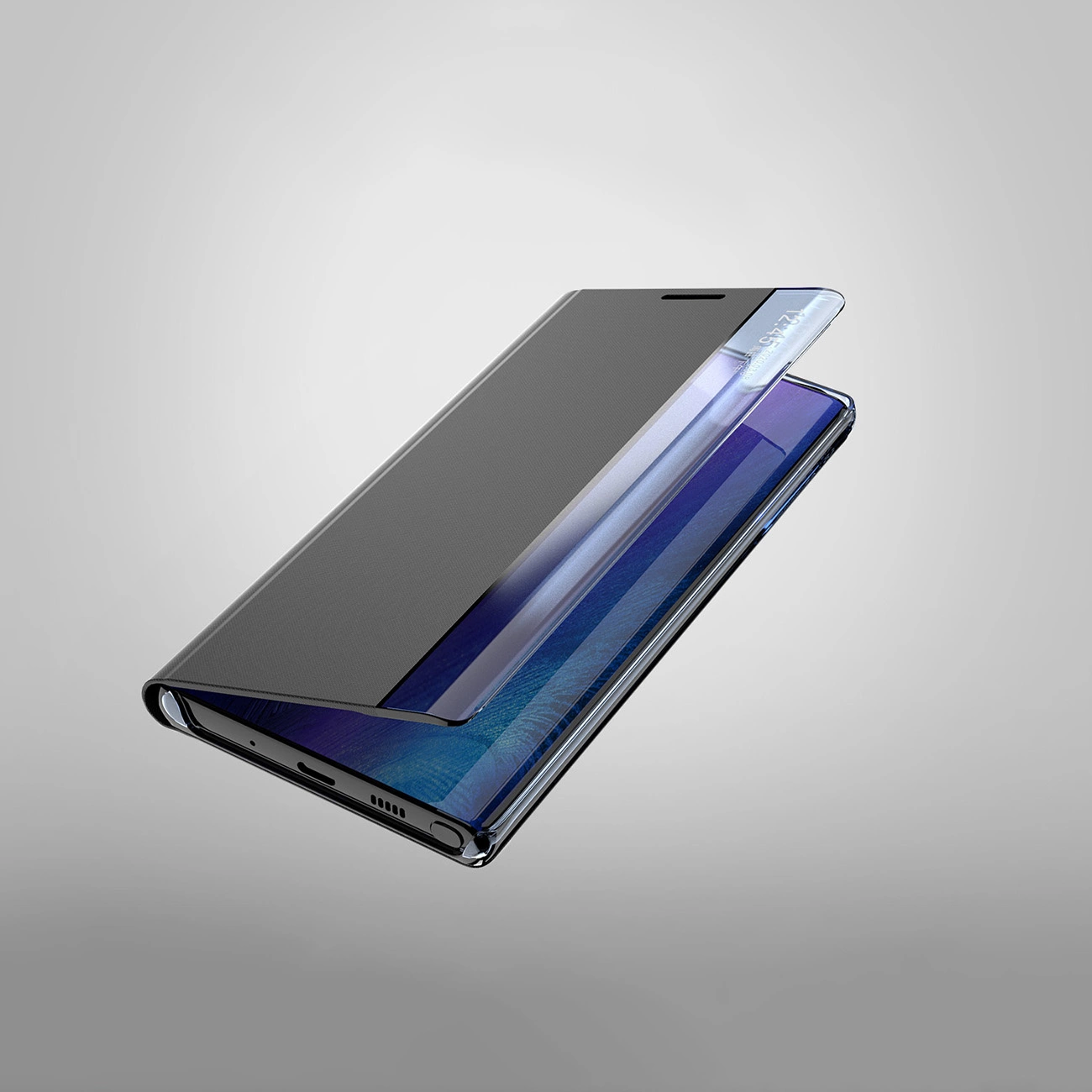 New Sleep dėklas Xiaomi Redmi Note 12 5G / Poco X5 5G – cover su flip stovu, juodas - Image 4